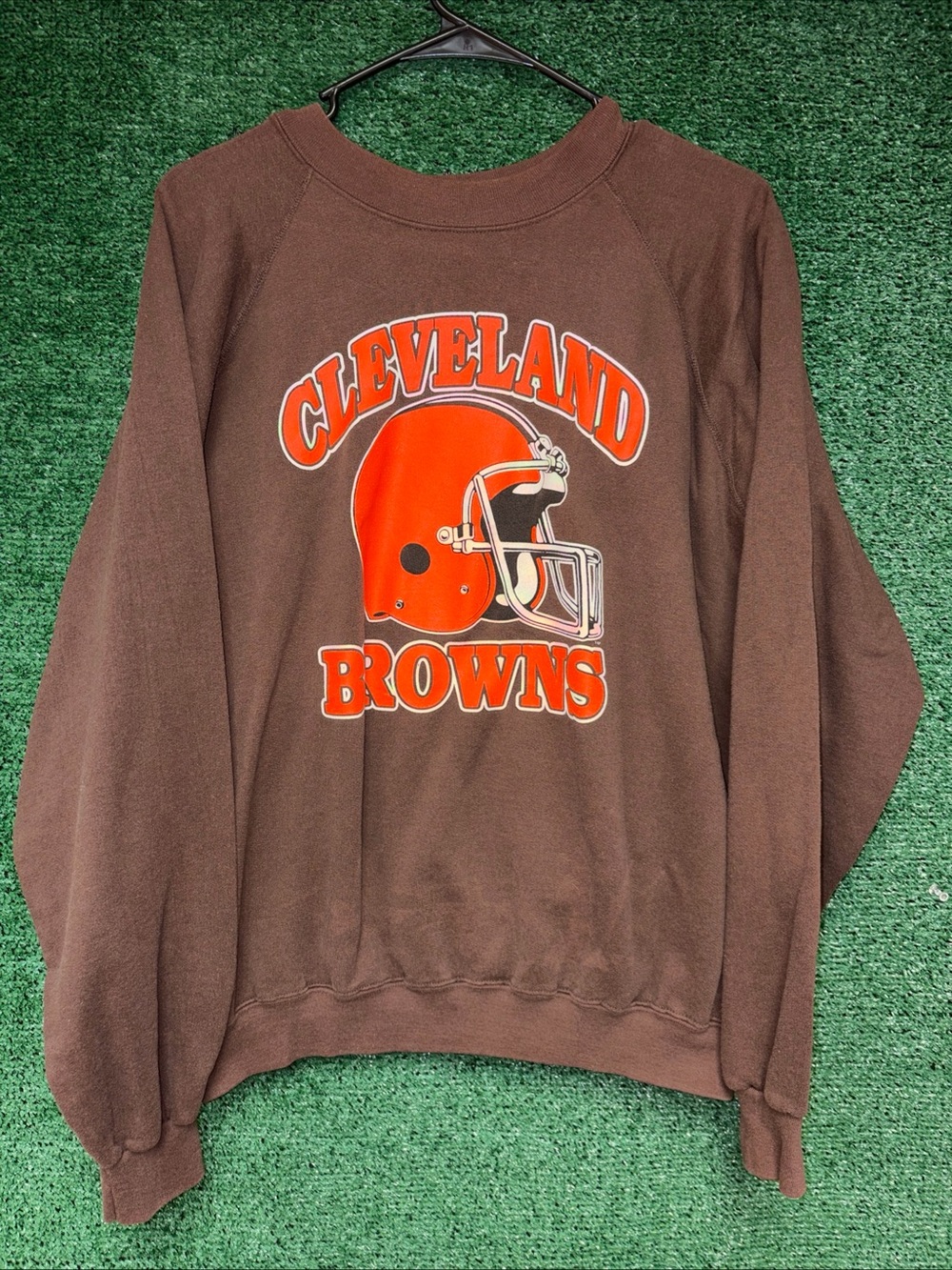 Vintage 90s Cleveland Browns Trench Crewneck Sweatshirt XL NFL